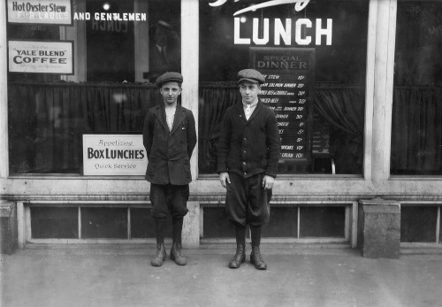 Child Labor, 1916. /Ntwo 15 Year Old Boys Going Home After Working For Westinghouse Electric Co., Chicopee Falls, Massachusetts. Photographed On 29 June 1916 By Lewis Hine. Poster Print by Granger Collection - Item # VARGRC0107071
