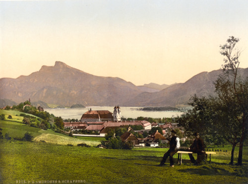 Austria: Mondsee, C1895. /Nthe Towns Of Mondsee And Schafberg, Austria. Photochrome, C1895. Poster Print by Granger Collection - Item # VARGRC0116186