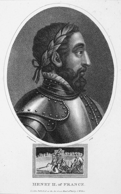 Henry Ii (1519-1559). /Nking Of France, 1547-1559. Stipple Engraving, English, 1805. Poster Print by Granger Collection - Item # VARGRC0068807