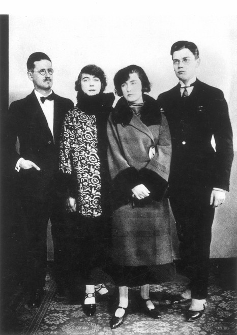 James Joyce (1882-1941). /Nirish Writer. Photographed In Paris In 1924 With His Wife, Nora, And Their Children, Lucia And George. Poster Print by Granger Collection - Item # VARGRC0003748