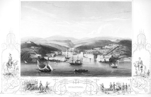 Crimea: Sevastopol, 1856. /Nthe Harbor Of Sevastopol In The Crimea. Steel Engraving, English, C1856. Poster Print by Granger Collection - Item # VARGRC0082108