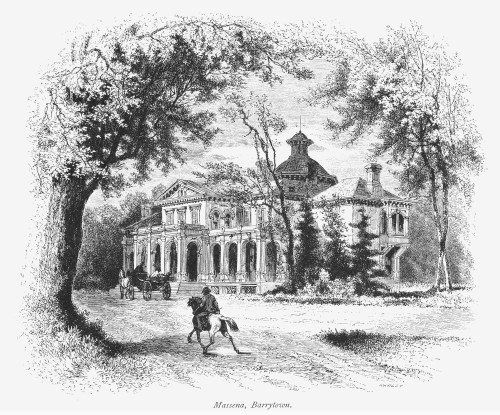 New York State: House. /Nmassena, A Villa In Barrytown, New York. Wood Engraving, C1876. Poster Print by Granger Collection - Item # VARGRC0096013 New York State: House. /Nmassena, A Villa In Barrytown, New York. Wood Engraving, C1876. Poster Print by Granger Collection - Item # VARGRC0096013