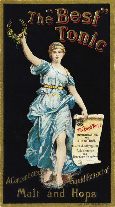 Patent Medicine. /Nlate 19Th Century American Patent Medicine Label For The 'Best' Tonic. Poster Print by Granger Collection - Item # VARGRC0036138