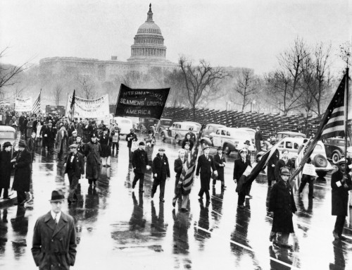 Safety At Sea Act, 1936. /Nstriking Merchant Marine Seamen Marching In Washington, D.C. To Protest The Safety At Sea Act Of 1936. Poster Print by Granger Collection - Item # VARGRC0129311