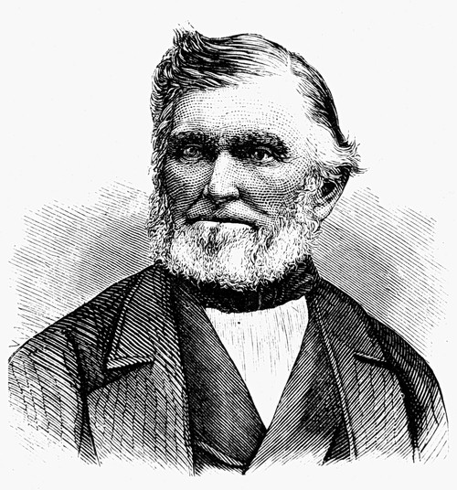 Wilford Woodruff /N(1807-1898). American Mormon Leader. Wood Engraving, American, 1877. Poster Print by Granger Collection - Item # VARGRC0071957