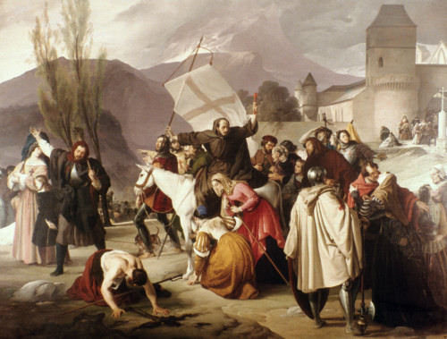 Peter The Hermit. /N(C1050-1115). French Ascetic And Crusader. Peter The Hermit Preaching The First Crusade, 1095 A.D.: Oil On Canvas, C1822, By Francesco Hayez. Poster Print by Granger Collection - Item # VARGRC0050388