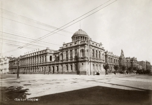 Australia: Melbourne, C1900. /Nthe Law Courts In Melbourne, Australia. Photograph, C1900. Poster Print by Granger Collection