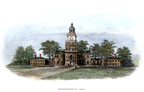 Philadelphia State House. /Nindependence Hall (State House): Steel Engraving, American, 19Th Century. Poster Print by Granger Collection - Item # VARGRC0077201