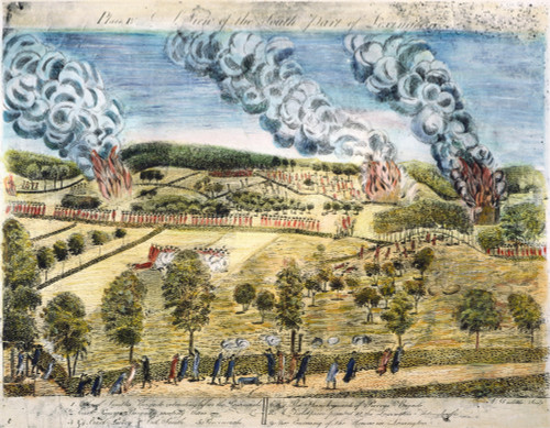 Battle Of Lexington, 1775. /Nthe British Harrassed On Their Return To Boston, Massachusetts, Following The Battle Of Lexington, 19 April 1775. Line Engraving By Amos Doolittle, 1775. Poster Print by Granger Collection - Item # VARGRC0010661