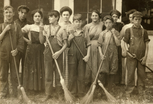 Hine: Child Labor, 1911. /Na Group Of Young Sweepers And Doffers In The Filling Spinning Room Of Glenallen Mill In Winchendon, Massachusetts. Photographed By Lewis Hine, September 1911. Poster Print by Granger Collection - Item # VARGRC0131744 Hine: Child Labor, 1911. /Na Group Of Young Sweepers And Doffers In The Filling Spinning Room Of Glenallen Mill In Winchendon, Massachusetts. Photographed By Lewis Hine, September 1911. Poster Print by Granger Collection - Item # VARGRC0131744