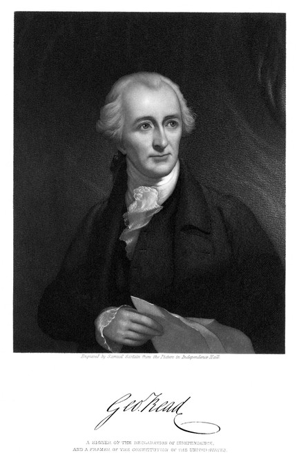 George Read (1733-1798). /Namerican Lawyer And Revolutionary Leader. Mezzotint Engraving, Late 19Th Century, By Samuel Sartain. Poster Print by Granger Collection - Item # VARGRC0063637