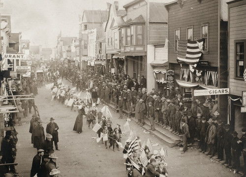 Alaska: July Fourth, 1901. /Nparade Of Public School Children At Nome, Alaska, 4 July 1901. Poster Print by Granger Collection - Item # VARGRC0100940