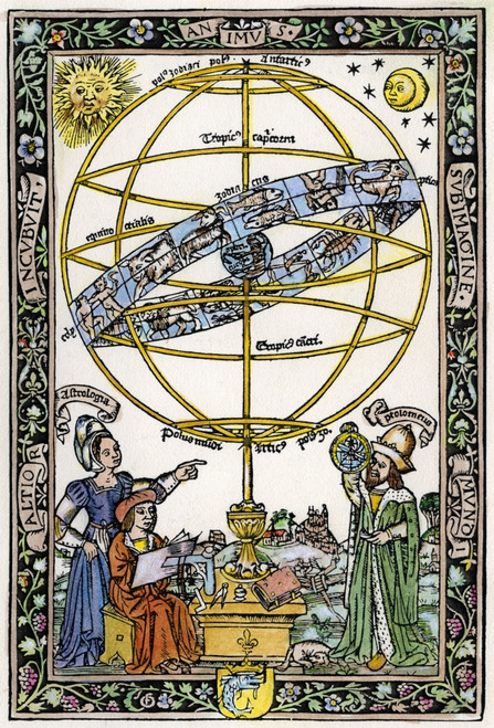 Armillary Sphere, 1531. /Njohannes De Sacrobosco'S "Textus De Sphaera," Published In Paris. Woodcut, 1531. Poster Print by Granger Collection - Item # VARGRC0007958