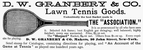 Tennis, 1887. /Namerican Magazine Advertisement. Poster Print by Granger Collection - Item # VARGRC0080260