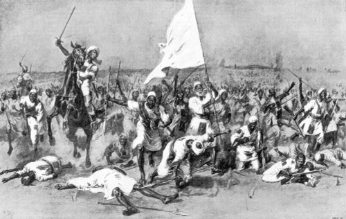 Battle Of Omdurman, 1898. /Nthe First Charge Of Sudanese Dervishes Against The British At The Battle Of Omdurman, 2 September 1898. Line Engraving, C1900. Poster Print by Granger Collection - Item # VARGRC0016865 Battle Of Omdurman, 1898. /Nthe First Charge Of Sudanese Dervishes Against The British At The Battle Of Omdurman, 2 September 1898. Line Engraving, C1900. Poster Print by Granger Collection - Item # VARGRC0016865