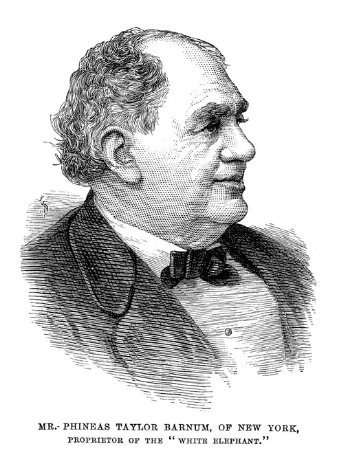 Phineas Taylor Barnum /N(1810-1891). American Showman. Line Engraving, 1884. Poster Print by Granger Collection - Item # VARGRC0058195