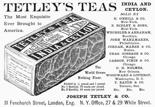 Tetley'S Tea, 1890. /Namerican Magazine Advertisement For Tetley'S Tea, 1890. Poster Print by Granger Collection - Item # VARGRC0090726