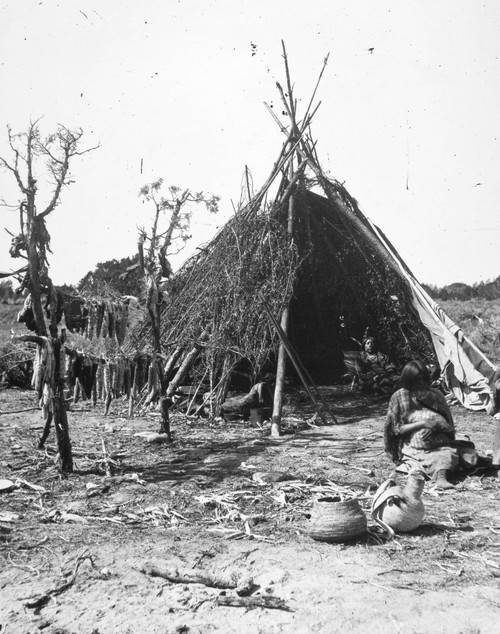 Ute Dwelling, C1873. /Nthe Home Of Tavaputs, Head Chief Of The Utes, In The Uintah Valley, Northeastern Utah. Photographed By John K. Hillers, C1873. Poster Print by Granger Collection - Item # VARGRC0013545