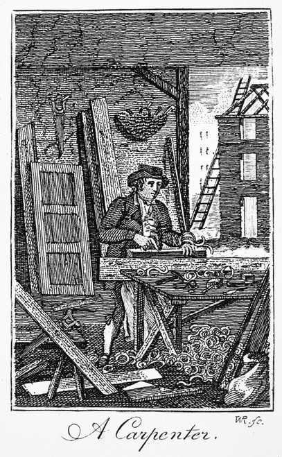Carpenter, 1800. /Namerican Engraving. Poster Print by Granger Collection - Item # VARGRC0034730