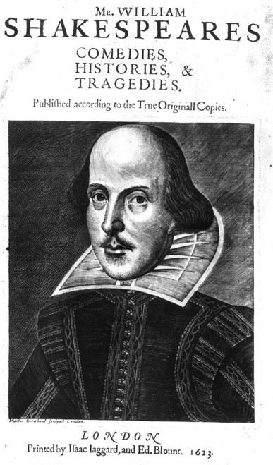 Shakespeare: Folio, 1623. /N'Comedies, Histories And Tragedies,' By William Shakespeare. First Folio Edition, Published At London, England, 1623, By Iaggard And Blount. Poster Print by Granger Collection - Item # VARGRC0003191