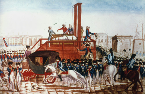 Louis Xvi: Execution. /Nthe Execution Of King Louis Xvi Of France, 21 January 1793. Contemporary Colored Engraving. Poster Print by Granger Collection - Item # VARGRC0020915