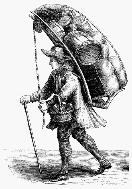 Peddler, 18Th Century. /Nline Engraving. Poster Print by Granger Collection - Item # VARGRC0052290