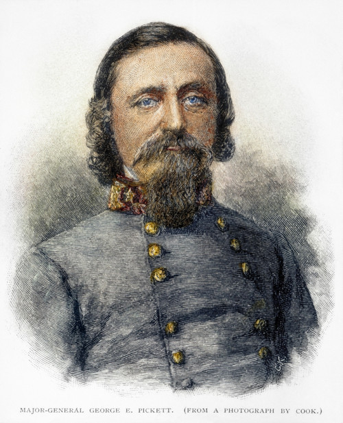 George E. Pickett (1825-1875). /Namerican Army Officer. Wood Engraving, American, 1887. Poster Print by Granger Collection - Item # VARGRC0054998