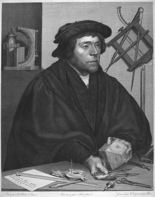 Holbein: Astronomer, 1528. /Nsteel Engraving, 19Th Century, After Hans Holbein The Younger'S Portrait Of The Astronomer Nikolas Kratzer, 1528. Poster Print by Granger Collection - Item # VARGRC0091238