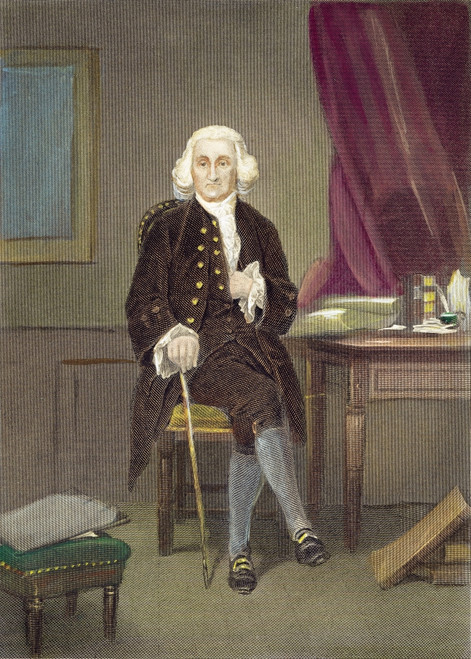Jonathan Trumbull (1710-1785). /Namerican Merchant And Politician. Steel Engraving, American, C1860, After A Painting By Alonzo Chappel. Poster Print by Granger Collection - Item # VARGRC0044942