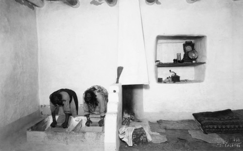 Grinding Corn, C1908. /Ntwo Native American Women Grinding Corn In A Dwelling In The Southwestern United States. Photograph, C1908. Poster Print by Granger Collection - Item # VARGRC0116126