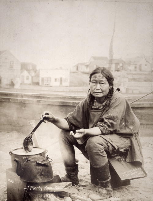 Alaska: Eskimo Woman, 1904. /Nan Eskimo Woman Cooking Out Of Doors In Alaska. Photographed In 1904. Poster Print by Granger Collection - Item # VARGRC0039885 Alaska: Eskimo Woman, 1904. /Nan Eskimo Woman Cooking Out Of Doors In Alaska. Photographed In 1904. Poster Print by Granger Collection - Item # VARGRC0039885