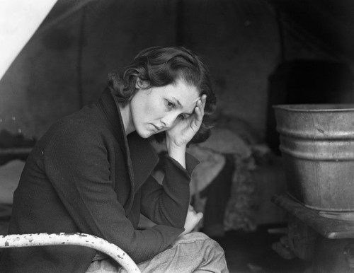 Migrant Camp, 1936. /Nthe Daughter Of A Migrant Tennessee Coal Miner Living In The American River Camp Near Sacramento, California. Photograph By Dorothea Lange, November 1936. Poster Print by Granger Collection - Item # VARGRC0124001