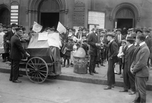 Streetcar Strike, C1916. /Nstriking Streetcar Workers Raising Money For Their Cause On The Street In New York City. Photograph, C1916. Poster Print by Granger Collection - Item # VARGRC0326683