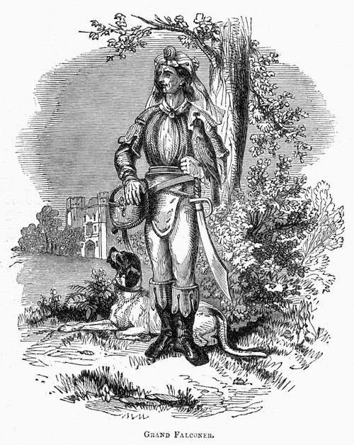 Falconer, 16Th Century. /Nan English Falconer Of The 16Th Century. Wood Engraving. Poster Print by Granger Collection - Item # VARGRC0101322