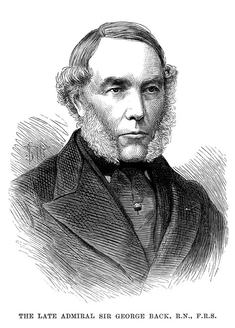 Sir George Back (1796-1878). /Nenglish Explorer. Wood Engraving, English, 1878. Poster Print by Granger Collection - Item # VARGRC0028883
