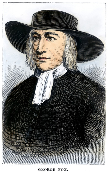 George Fox (1624-1691). /Nenglish Religious Leader. Colored Engraving, 19Th Century. Poster Print by Granger Collection - Item # VARGRC0078709