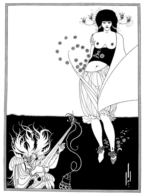 Beardsley: Salome. /N'The Stomach Dance.' Pen-And-Ink-Drawing By Aubrey Vincent Beardsley For Oscar Wilde'S 'Salome.' Poster Print by Granger Collection - Item # VARGRC0036380
