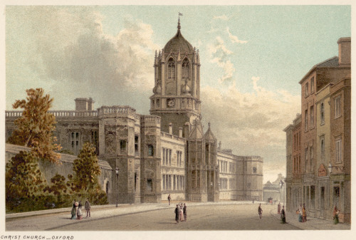 Oxford: Christ Church. /Nlithograph, C1885. Poster Print by Granger Collection - Item # VARGRC0074026