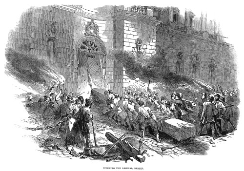 Germany: Revolution, 1848. /N'Storming The Arsenal.' The Outbreak Of The Revolutioin Of 1848 In Berlin, Germany. Wood Engraving From A Contemporary English Newspaper. Poster Print by Granger Collection - Item # VARGRC0004116