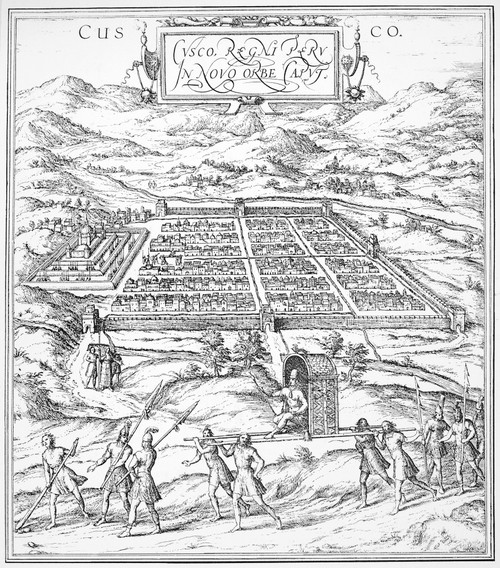 Peru: Cuzco, 1572. /Nthe City Of Cuzco, Peru. German Engraving, 1572. Poster Print by Granger Collection - Item # VARGRC0000401