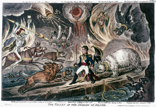 Napoleon Bonaparte /N(1769-1821). Emperor Of France, 1804-1814. 'The Valley Of The Shadow Of Death.' English Cartoon By James Gillray, 1808. Poster Print by Granger Collection - Item # VARGRC0044875