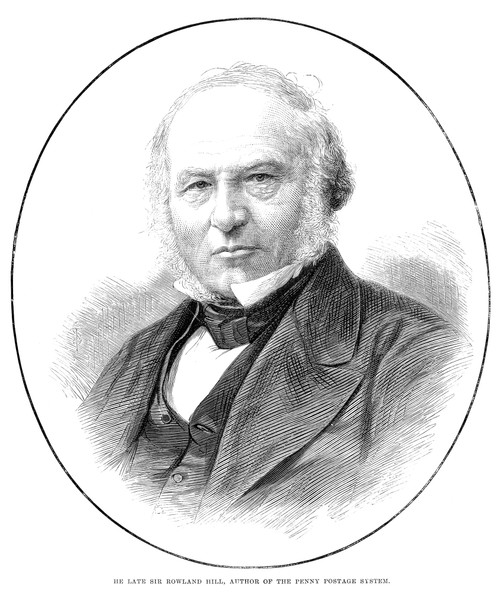 Sir Rowland Hill /N(1795-1879). English Postal Authority. Line Engraving, 1879. 'The Late Sir Rowland Hill, Author Of The Penny Postage System.' Poster Print by Granger Collection - Item # VARGRC0068894