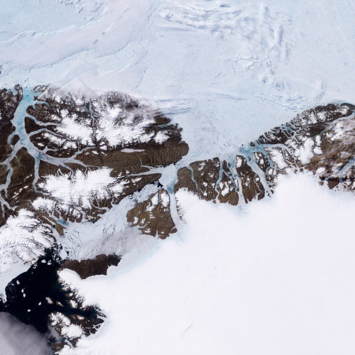Global Warming, Petermann Glacier, MODIS Image Poster Print by Science Source - Item # VARSCIBJ4976