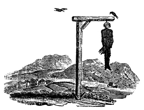 Bewick: Hanged Man. /Nwood Engraving, English, Early 19Th Century, By Thomas Bewick (1753-1828). Poster Print by Granger Collection - Item # VARGRC0077883