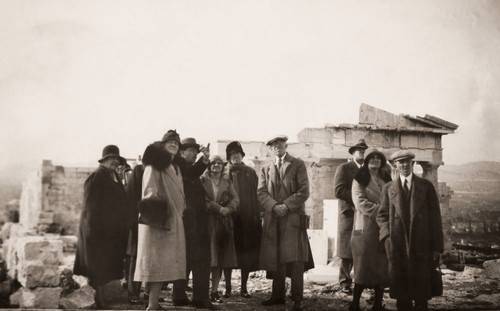 Greece: Tourists, C1925. /Ntourists Visiting A Site Of Ancient Ruins In Greece. Photographed C1925. Poster Print by Granger Collection - Item # VARGRC0095071