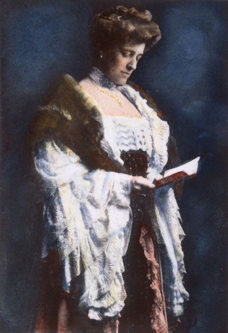 Edith Wharton (1862-1937). /Namerican Author. Pictured Shortly After The Completion Of Her Manuscript For 'The House Of Mirth,' 1905. Oil Over A Photograph. Poster Print by Granger Collection - Item # VARGRC0037999