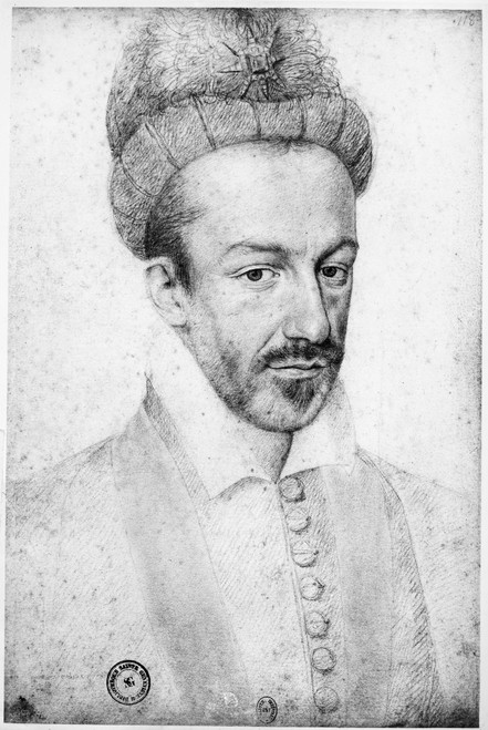 Henry Iii (1551-1589). /Nking Of France, 1574-1589. King Henry Wearing His Habitual Polish Bonnet (He Was Also King Of Poland). Drawing By Fran�Ois Quesnel, C1588. Poster Print by Granger Collection - Item # VARGRC0117143