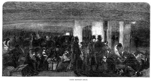 Irish Emigration /Nto America. Wood Engraving From An English Newspaper Of 1850. Poster Print by Granger Collection - Item # VARGRC0057791