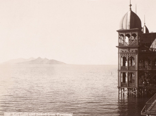 Great Salt Lake, Utah, C1900. /Nthe Saltair Pavilion, And In The Distance The Island In Great Salt Lake, Utah, C1900. Poster Print by Granger Collection - Item # VARGRC0092207 Great Salt Lake, Utah, C1900. /Nthe Saltair Pavilion, And In The Distance The Island In Great Salt Lake, Utah, C1900. Poster Print by Granger Collection - Item # VARGRC0092207