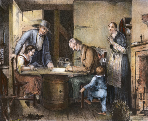 Temperance Movement, 1846. /N'Signing The Pledge.' American Temperance Lithograph, 1846. Poster Print by Granger Collection - Item # VARGRC0008208